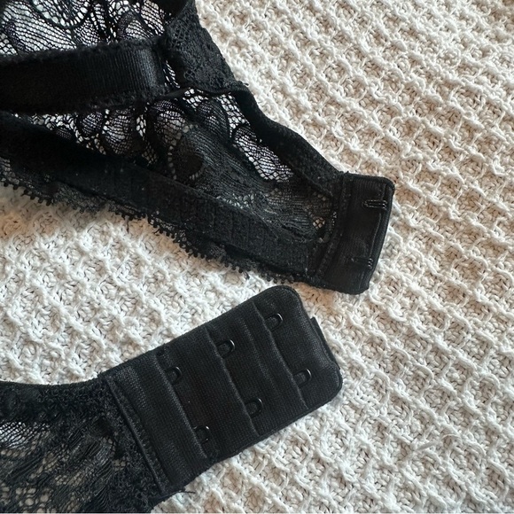 Victoria’s Secret Dream Angels Perfect Coverage lace bra 32DD black VS padded - Picture 9 of 9